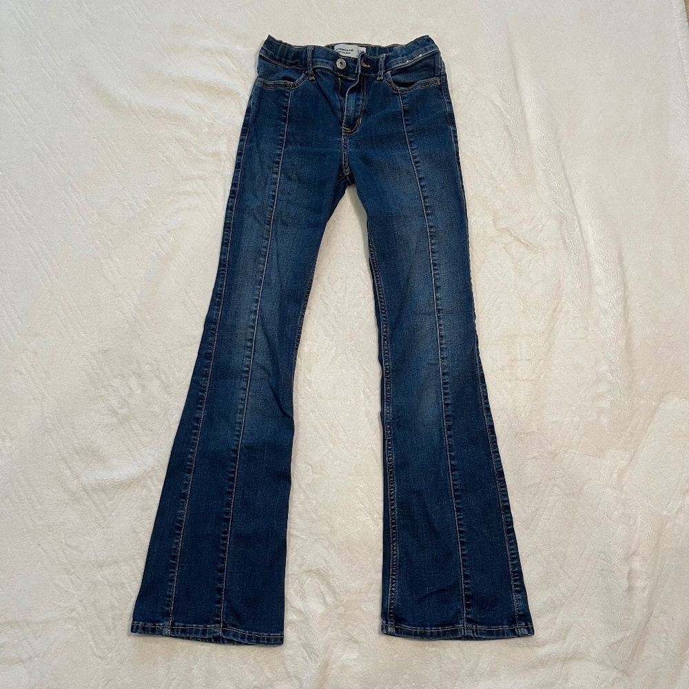 Abercrombie Kids jeans high rise flare Size: 11/12 Long